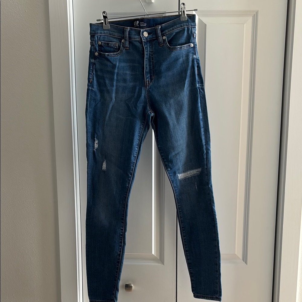 GAP Women's Dark Blue Skinny Jeans